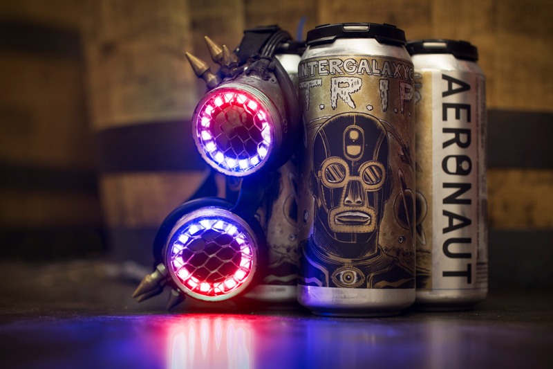 Illustration for article titled Boston sci-fi rockers The Lights Out release new album on a pack of beer